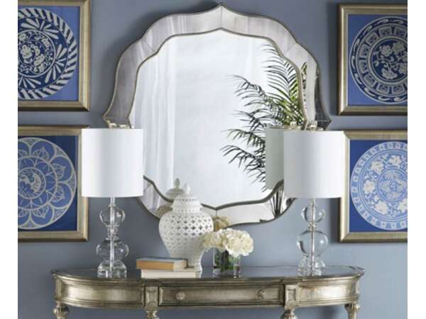 Mirrors on a wall