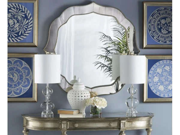 Mirrors on a wall