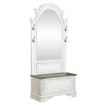 Antique White Hall Tree