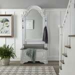 Antique White Hall Tree - Image 2