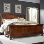Cherry Sleigh Bed - Image 2