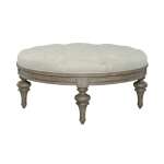 Americana Farmhouse Round Cocktail Ottoman