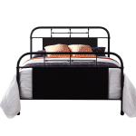 Metal Bed in Black, White, or Navy