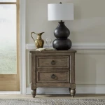 Rustic Taupe Nightstand - Image 5