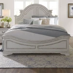 Antique White Panel Bed - Image 2