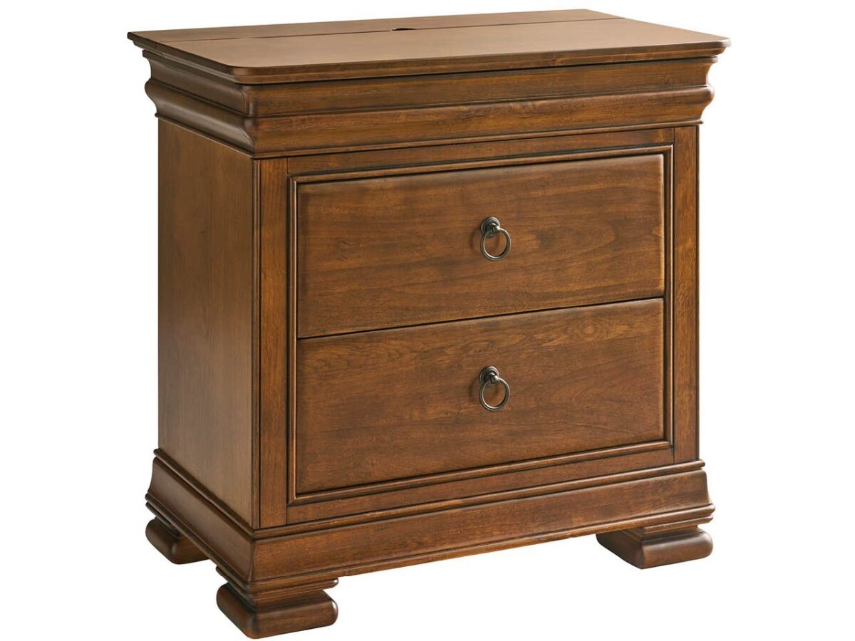 Traditional Cognac Nightstand