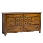 Oak 7 Drawer Dresser