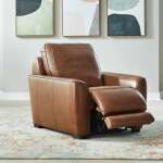 Power Reclining Leather Chair - Image 4