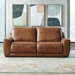 Power Reclining Leather Sofa - Image 4