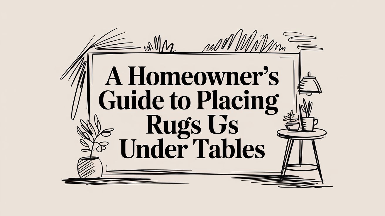 Rugs Under Tables Title Graphic