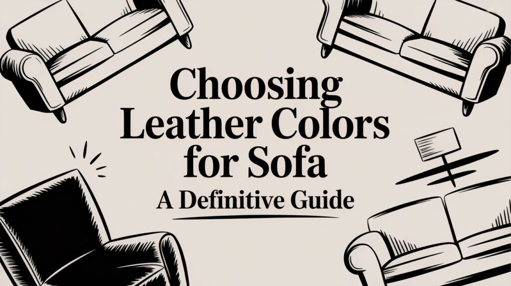 Choosing Leather Colors for Sofa A Definitive Guide for 2026