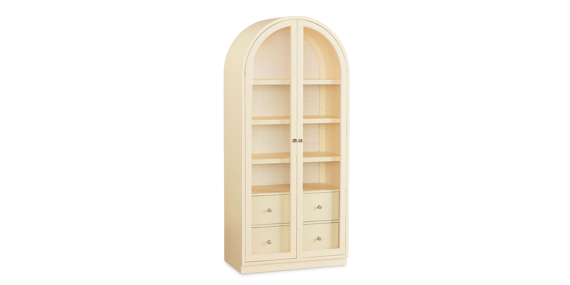 Newbury Arched Cabinet Parchment