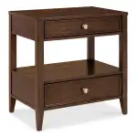 Archives Two-Drawer Open Nightstand