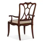 Charleston Upholstered Seat Arm Chair - Image 2