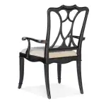 Charleston Upholstered Seat Arm Chair - Image 2