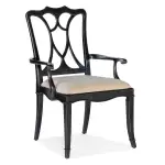 Charleston Upholstered Seat Arm Chair