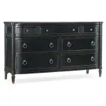 Charleston Seven-Drawer Dresser in Black Cherry