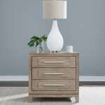 Brentwood 3 Drawer Nightstand with Charging Station - Image 3