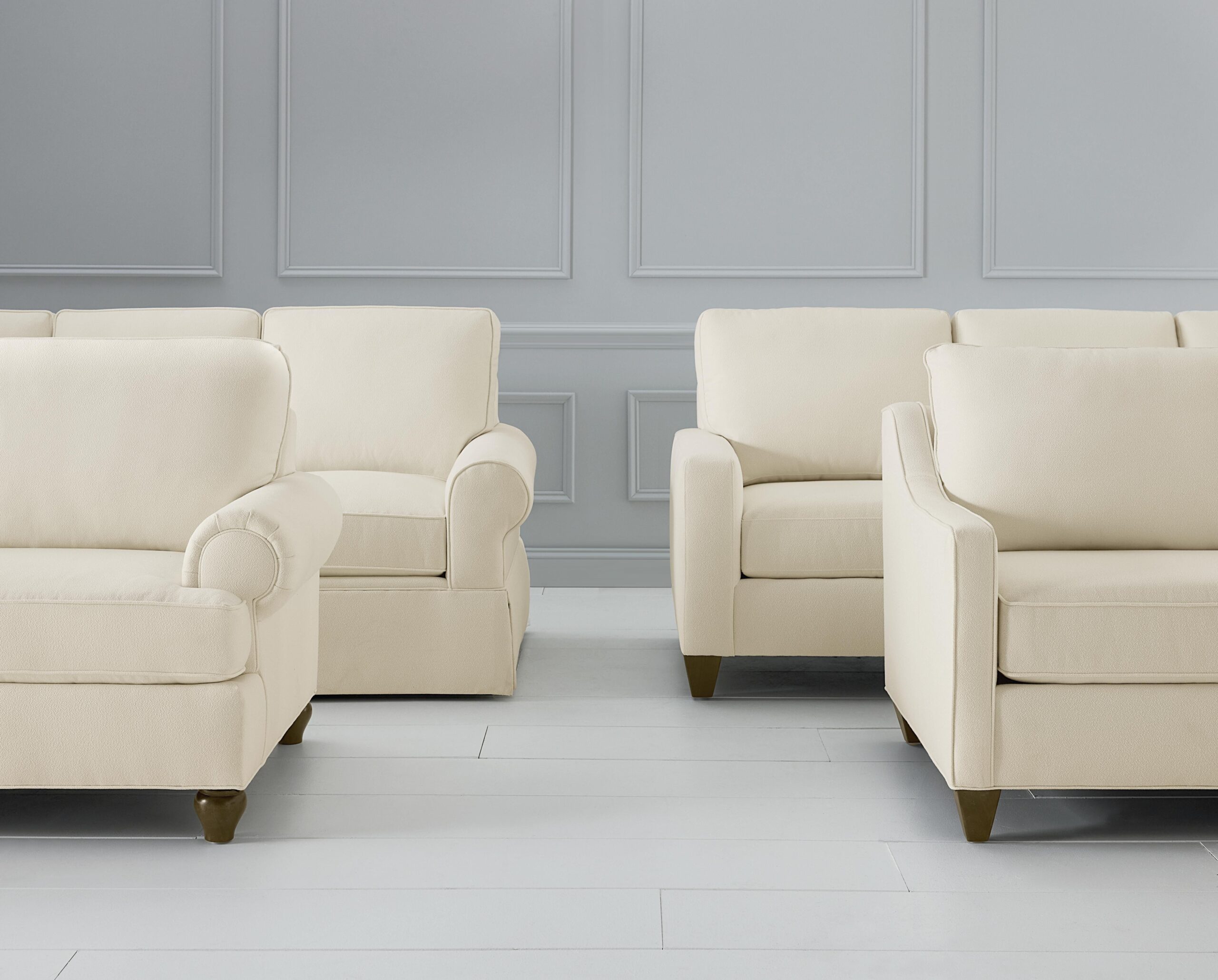 Bassett True Custom arm back and base styles