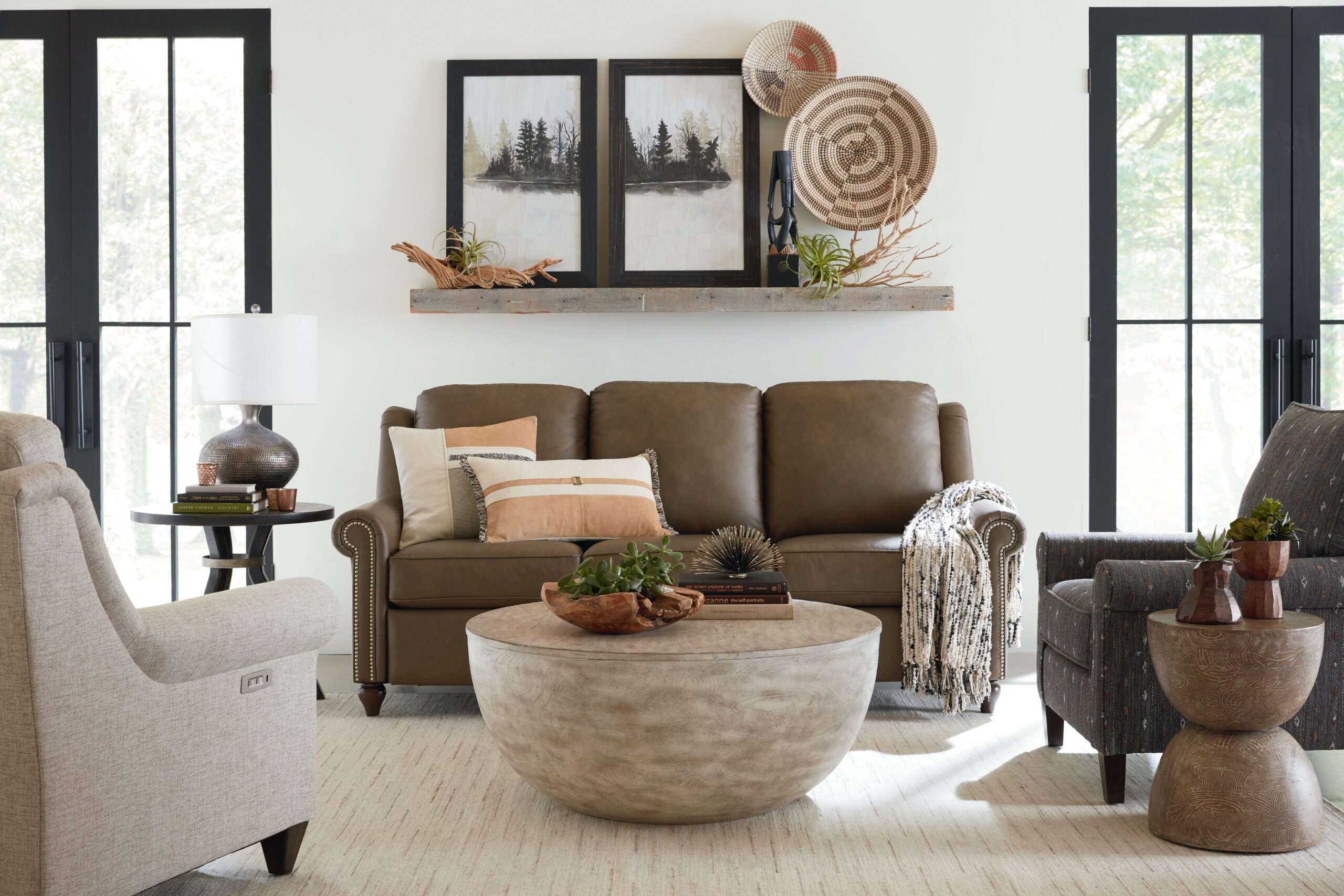 Bassett Magnificent Motion reclining sofa at Watts Furniture and Mattress