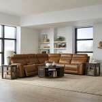 Cooper Power Reclining Leather Sectional - Image 3