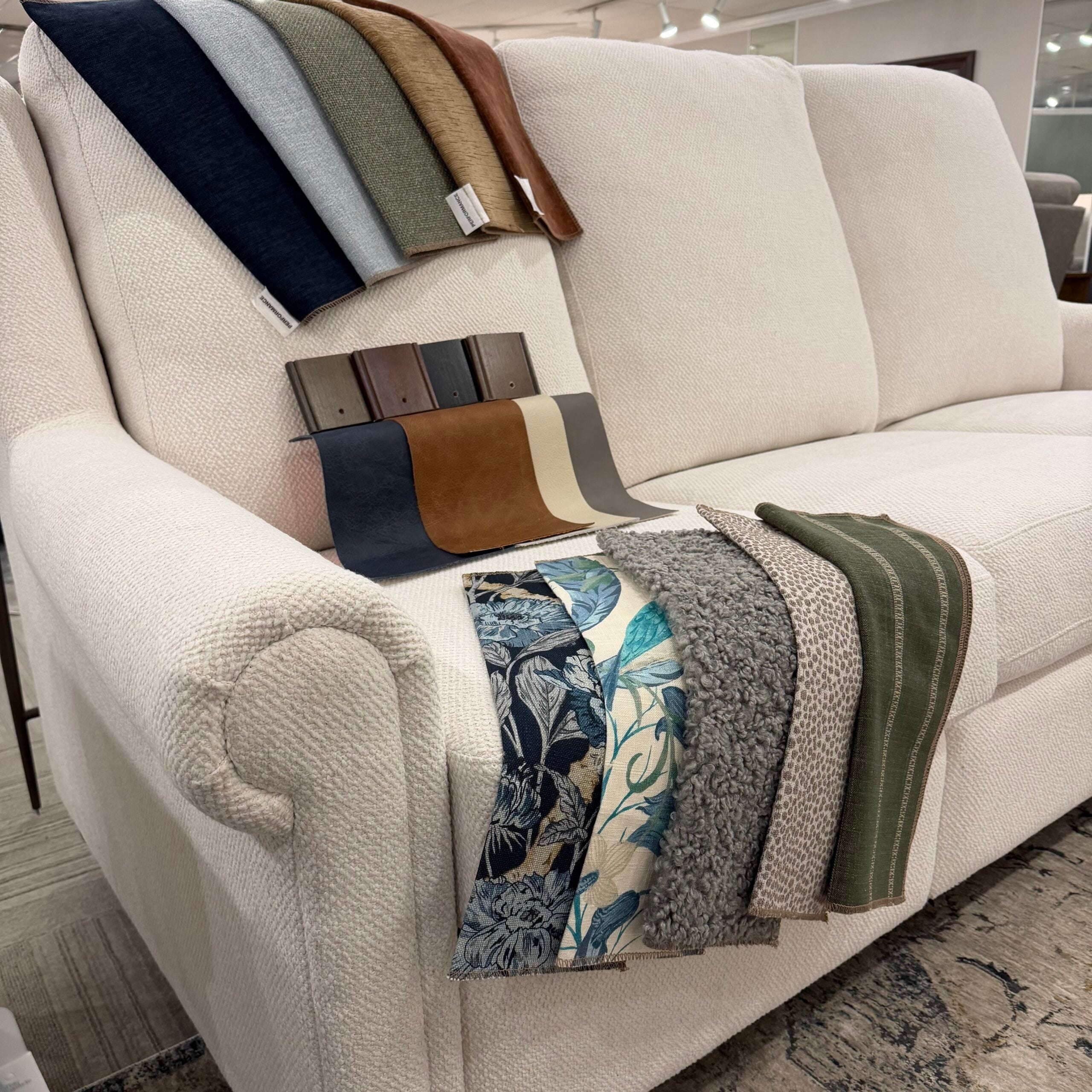 Custom upholstery at Watts Furniture and Mattress
